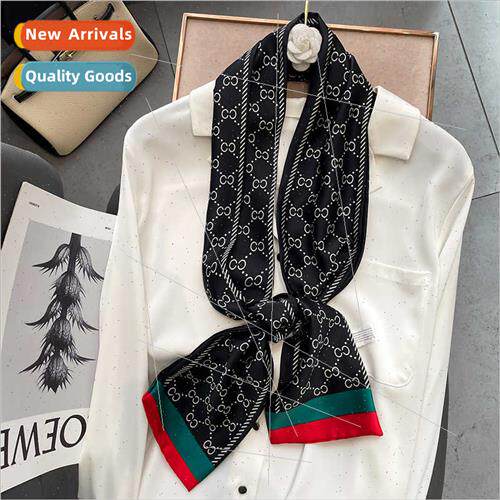 2022 Spring Autumn new letters CC fashion long silk scarf wo