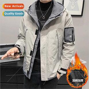 Fall winter rushing jacket men work paragraph thickened jack