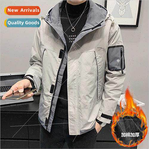 Fall winter rushing jacket men work paragraph thickened jack