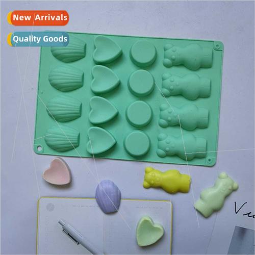 licone 16 wh 4 groups Bear Love chocolate DIY cake ice cooki