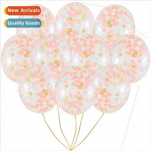 Party Decoration Transparent confetti balloon 18 inch 12 inc
