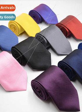 Tie men mal business solid color threaded tie un group cloth