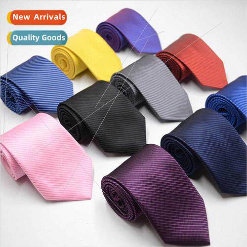 Tie men mal business solid color threaded tie un group cloth