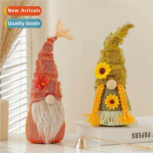 New Harvest Sunflower Maple Leaf Rudolph Thanksgiving Facele
