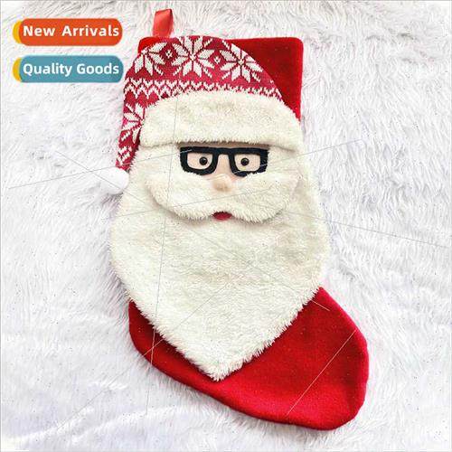 Snowman Christmas Stocking Decoration Christmas  Bags Candy
