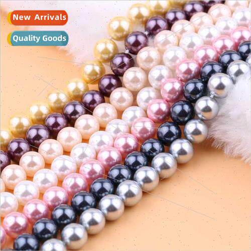 Shell beads round beads 3 ~ 10mm imation deep sea pearl loos