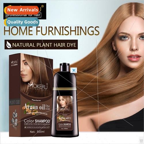1pc 500ml Natural Organic Permanent Brown Hair Dye Long