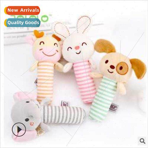 Hrattles soft cloth sounding plush toys soothing bed bells b