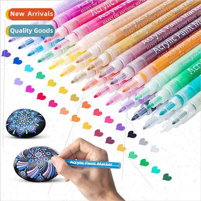 0.7mm Acrylic Marker Water-based Paint Pens HPainting DIY St