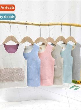 Autumn winter children warm undershirt double layer patch pa