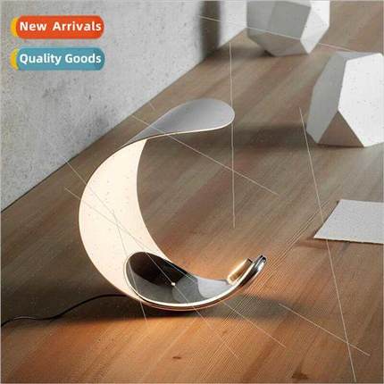 Germany chrome color moon table lamp master bedroom study ro