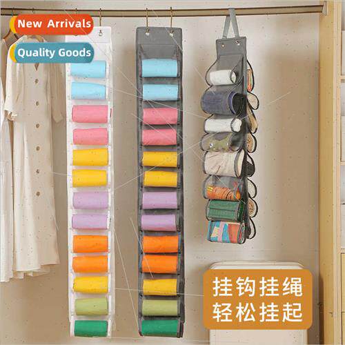 Household clothing storage hanging bag wall mounted multi-la