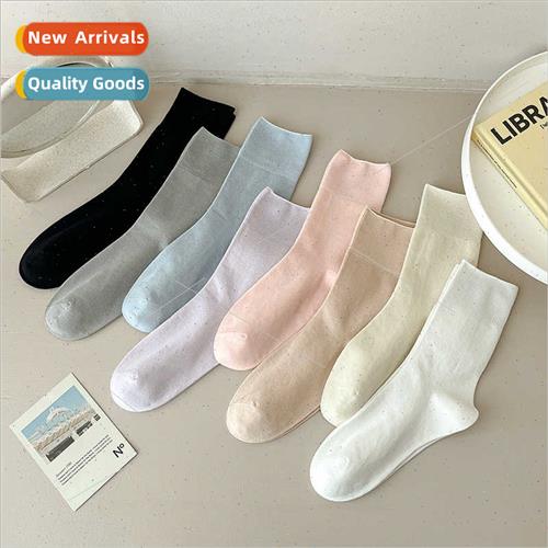 Boneless socks women mid-calf socks autumn winter ladies sol