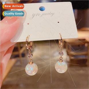 long tassel earrings new match fashion pearl buckle Fall ear