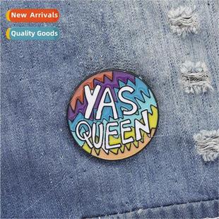 Queen Yes Europe New America Brooch