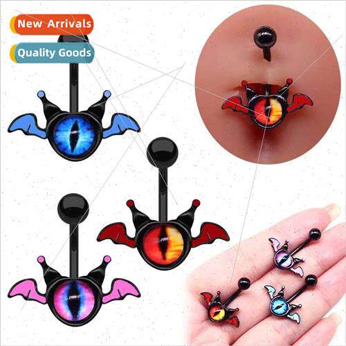 Europe Belly Button Ring Spooky Demon Piercing Jewelry Hallo