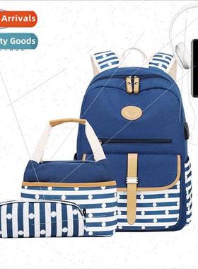 Printed Shoulder Bag Bags Bags Casual Canvas Stripe Printed