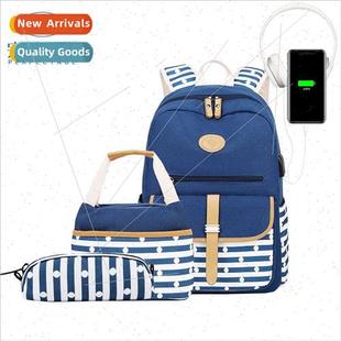 Printed Shoulder Bag Bags Bags Casual Canvas Stripe Printed