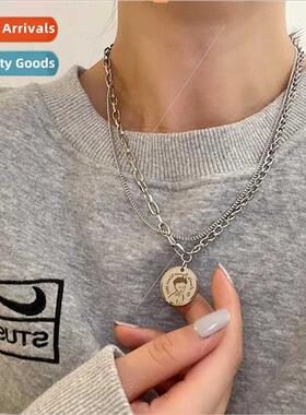 ins ltle prince necklace men women new tide simple retro dou