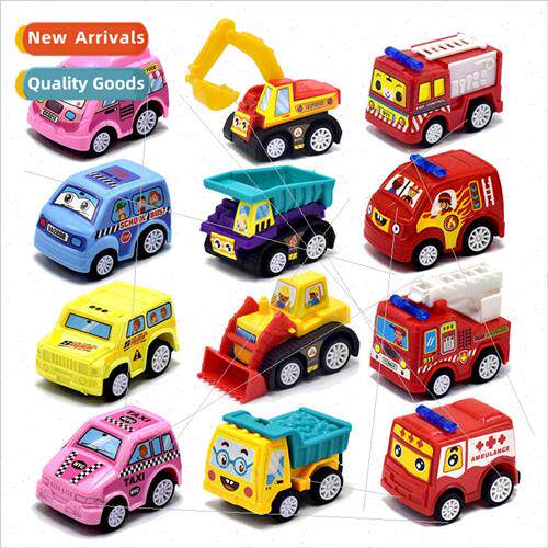 Children cartoon toy car mini boomerang engineering car fire