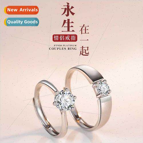 Diamond Couple Rings Men Women Wedding Pair Fashion Openings