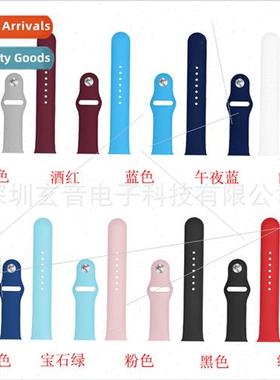 适用 Apple watch ultra2 apple watch silicone strap 1-9 gener