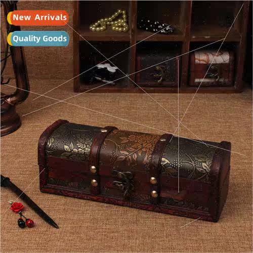 New retro hairpin box wooden hairpin box creative craft gift