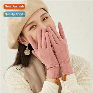 Warm Gloves Women N177 Autumn Winter Outdoor Driving Cycling