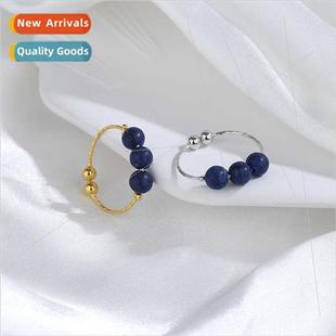 beads ring ethnic blue transfer new round winter Three fall
