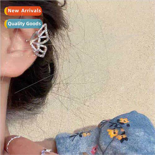 Butterfly elf ear clips female whout ear holes ear bone clip