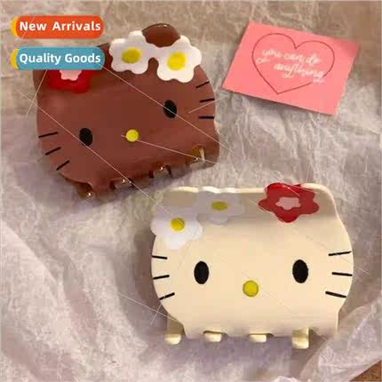 Acetate kt cat scratching clips 2023 new cute Hawaiian cat s
