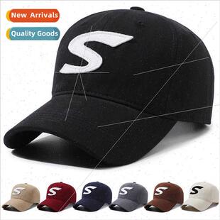 Baseball hat ins new sun hat tide simple letters soft top me