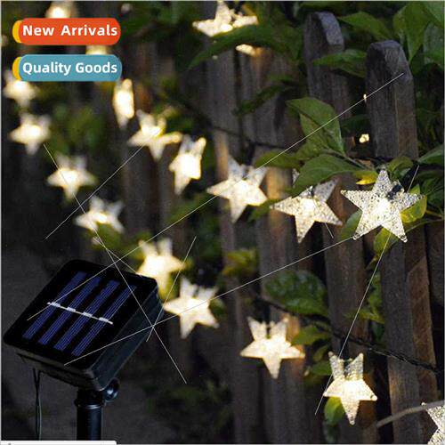 30pcs star modeling solar lights string outdoor waterproChri