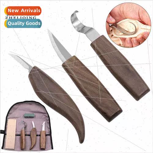 Sharpening Knife Scraping Knife Woodworking Carving Set Waln