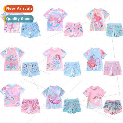 New children swimsu girls spl cartoon mermaid swimsu cute sp