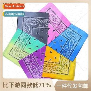 single cashew scarf tie sports square dye bandana New flower