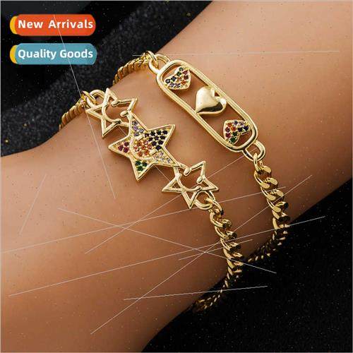 Europe Creative Copper Genuine Gold-Plated Zirconia Micro-Se