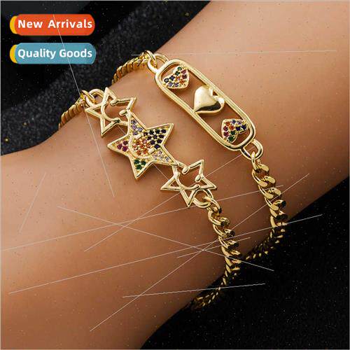 Europe Creative Copper Genuine Gold-Plated Zirconia Micro-Se