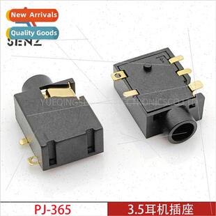 365 five headphone prong plated socket gold 3.5mm Plastic