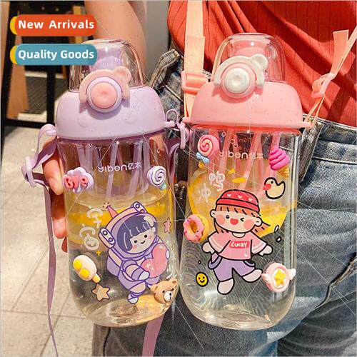 Mug female cute girl student summer large capacy portable pl