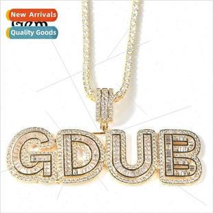 Candy Alphanumeric Pendant New Spliced Ice Necklace Large