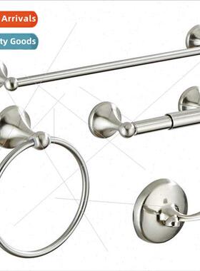 Stainless Steel Towel Rack Set Bathroom Toilet Paper Holder