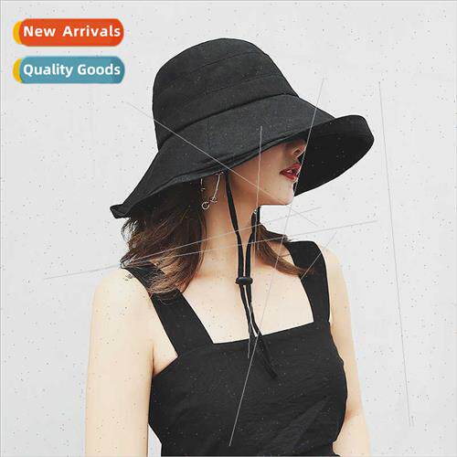 Hat female summer foldable cloth hat sun hat Japanese sunscr