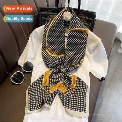 Metal chain cross stars 90cm simulation silk outwear shawl s