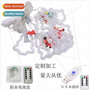 Christmas wire curtain leather creative lights New