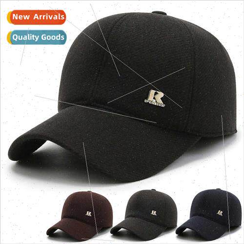 Hat men winter casual cap middle-aged elderly padded cotton