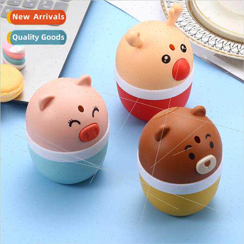 Cartoon automatic toothpick case press type dustproof toothp