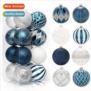 Christmas Decorations Blue Whe lver Shaped Painted Christmas