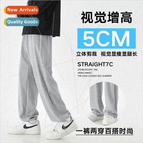 Waffle sports pants small legged pants men spring couple hun