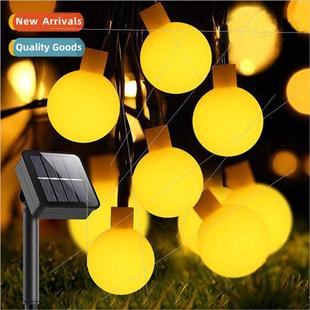 whe ball color solar lights Christmas small string LED light